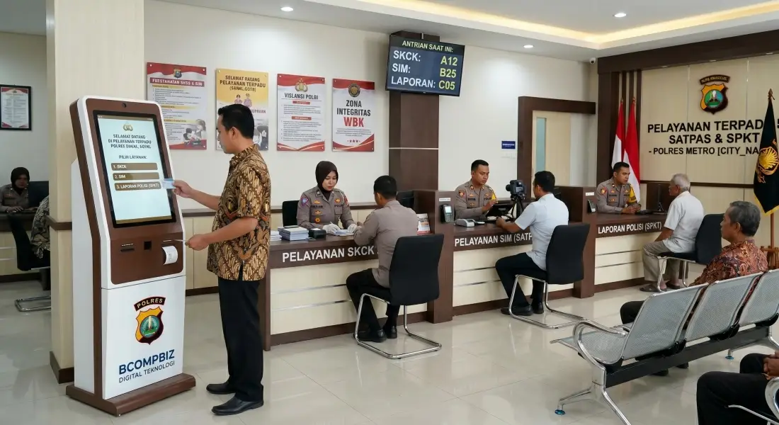 Mesin Antrian Digital Kepolisian: Wujudkan Pelayanan Publik Polri Presisi