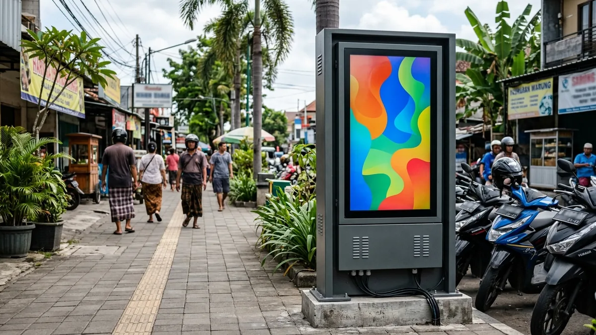 Digital Signage Indoor: Ukuran Layar & Kecerahan
