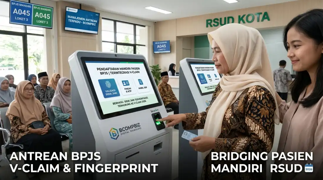 Mesin Antrian BPJS Terintegrasi V-Claim: Digitalisasi Pendaftaran Rumah Sakit & Puskesmas